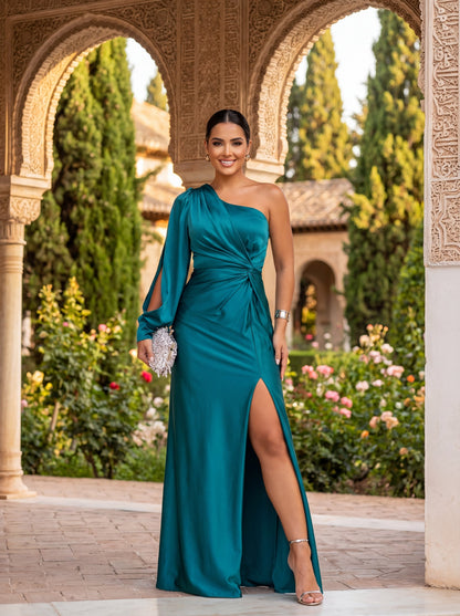 A-line Dress - Turquoise