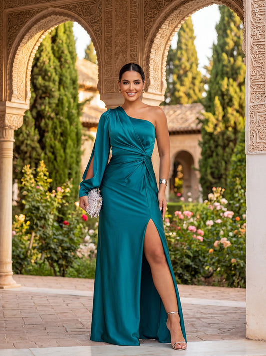 A-line Dress - Turquoise