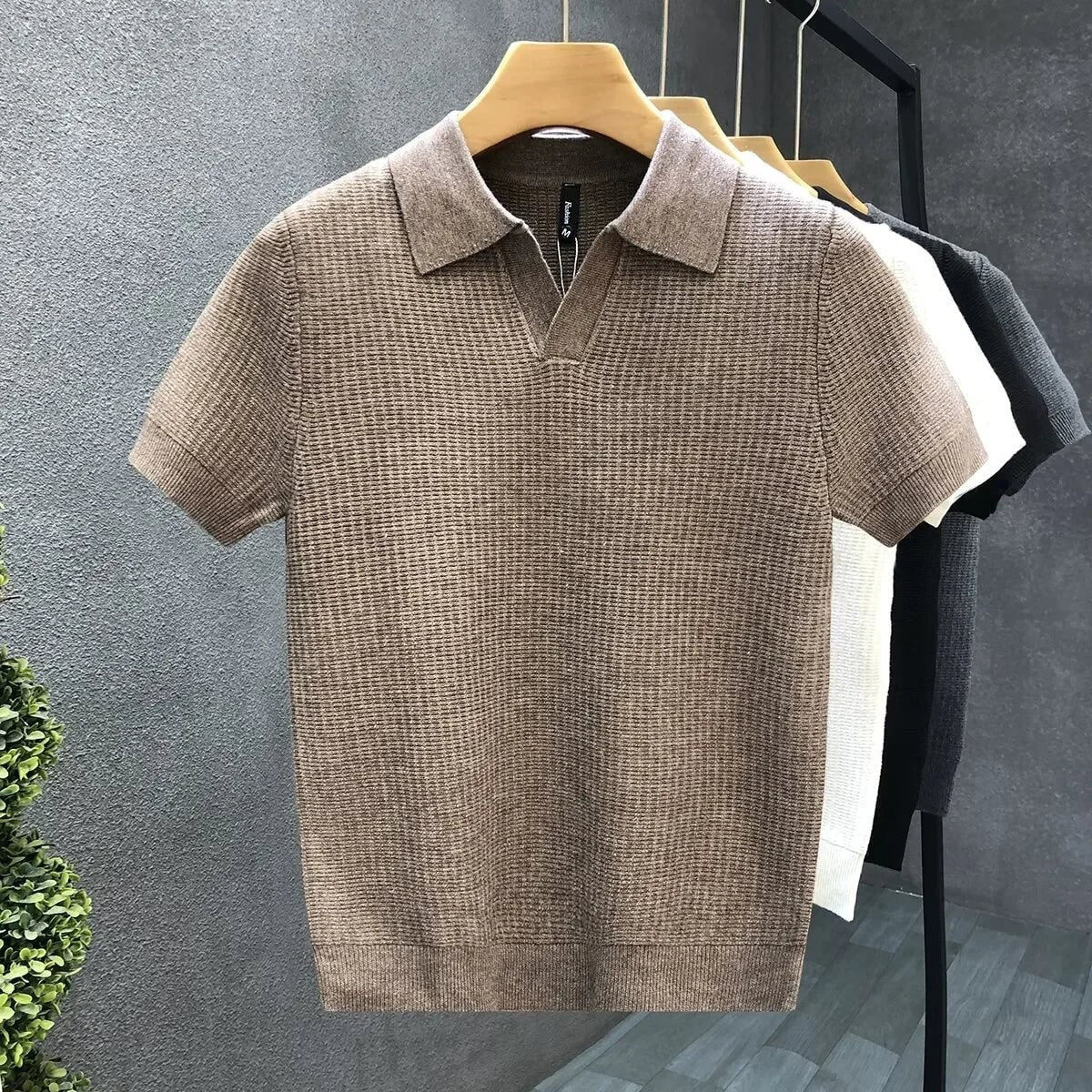 Alden Knit Polo - Mocha