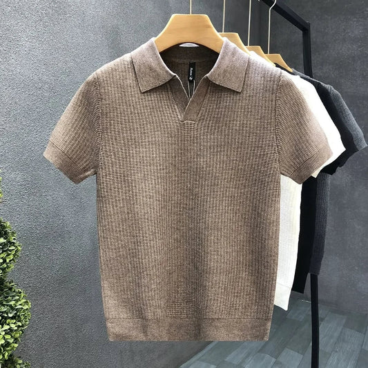 Alden Knit Polo - Mocha