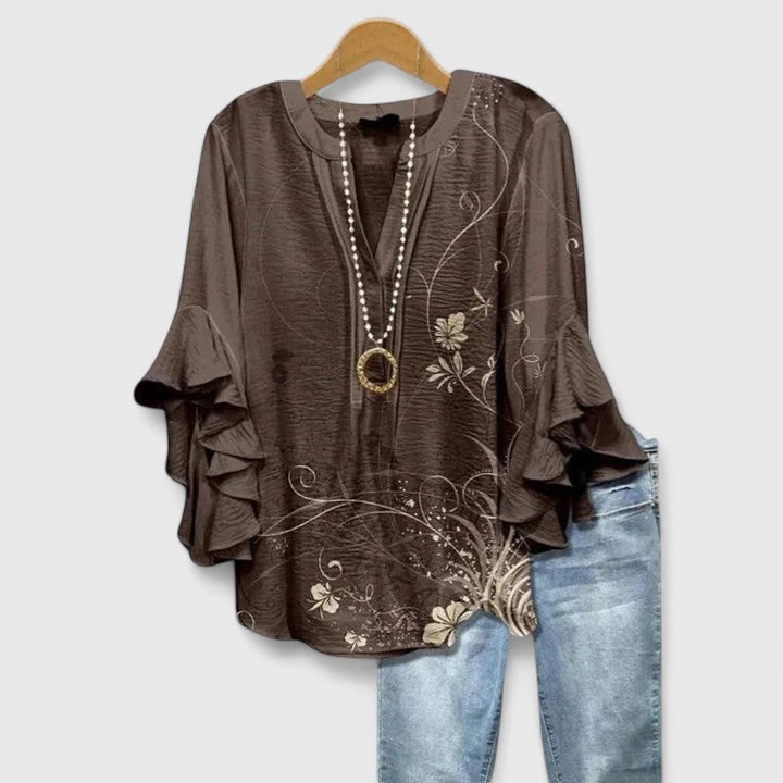 Blouse for Women - Brown