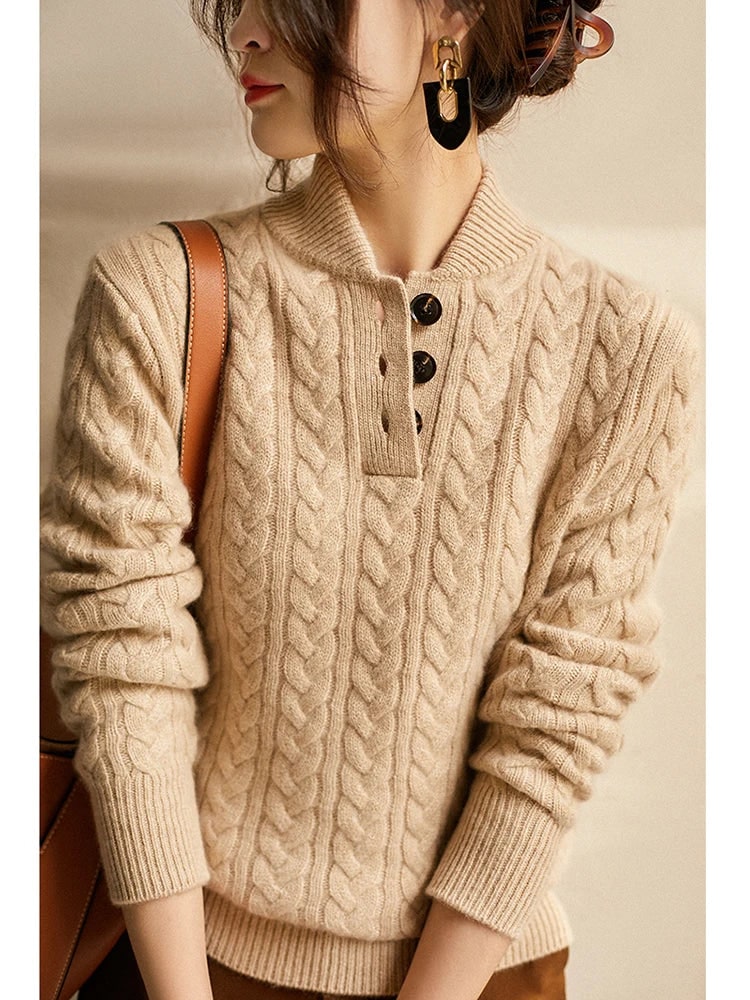Button-Up Sweater