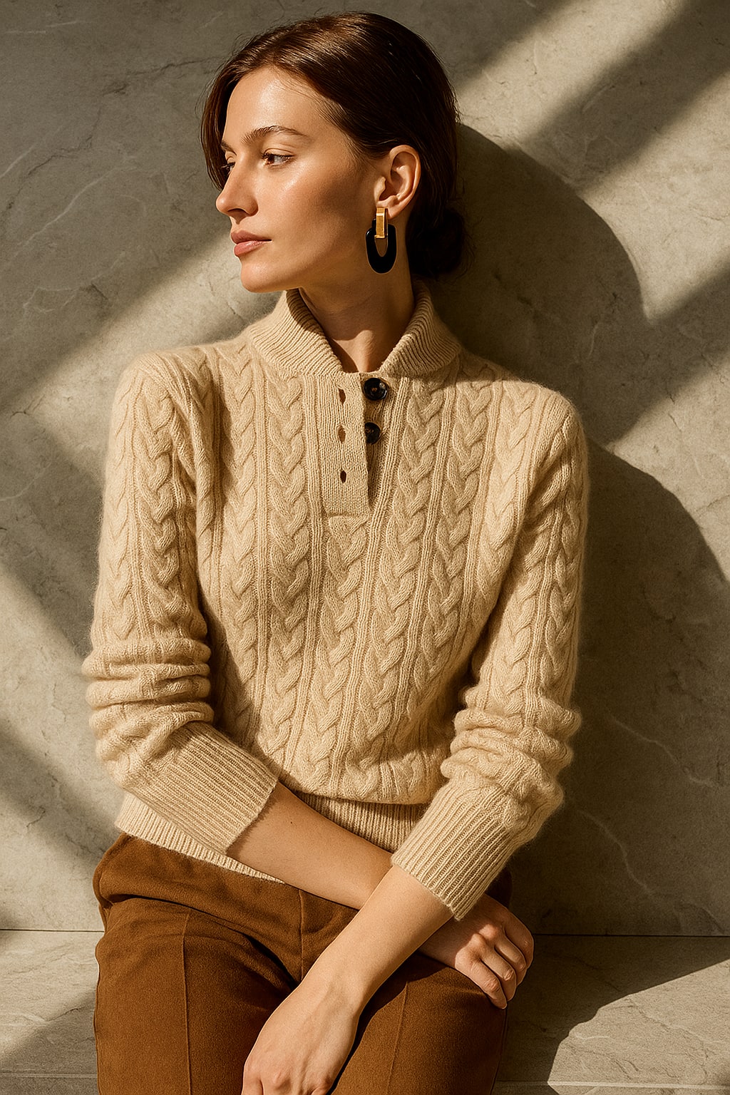 Button-Up Sweater