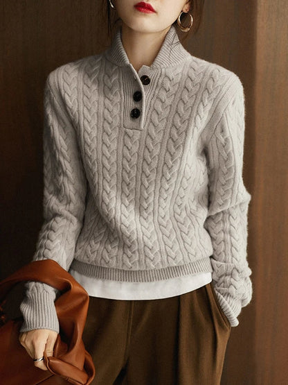 Button-Up Sweater