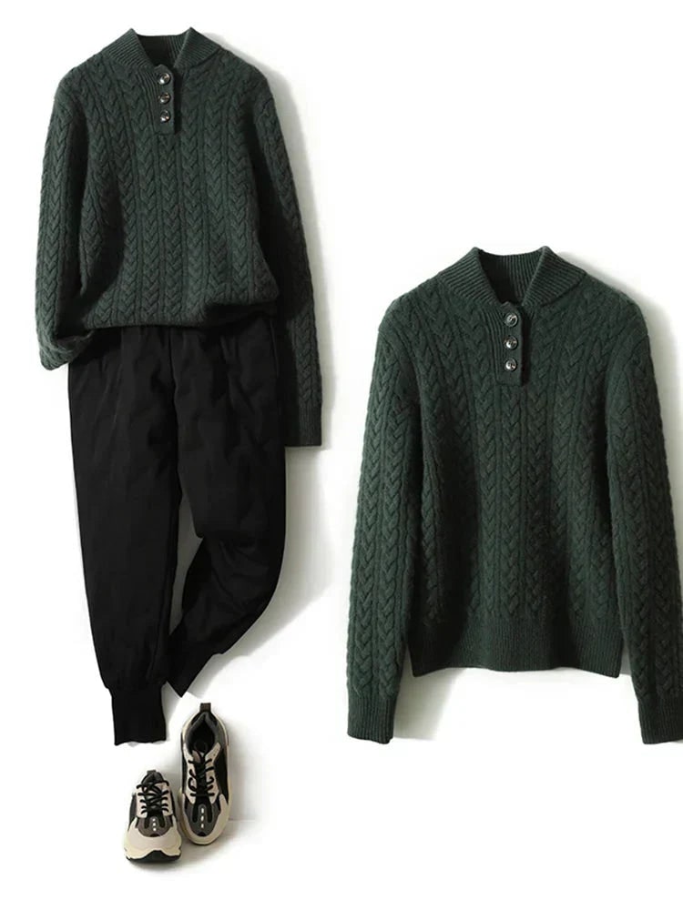 Button-Up Sweater