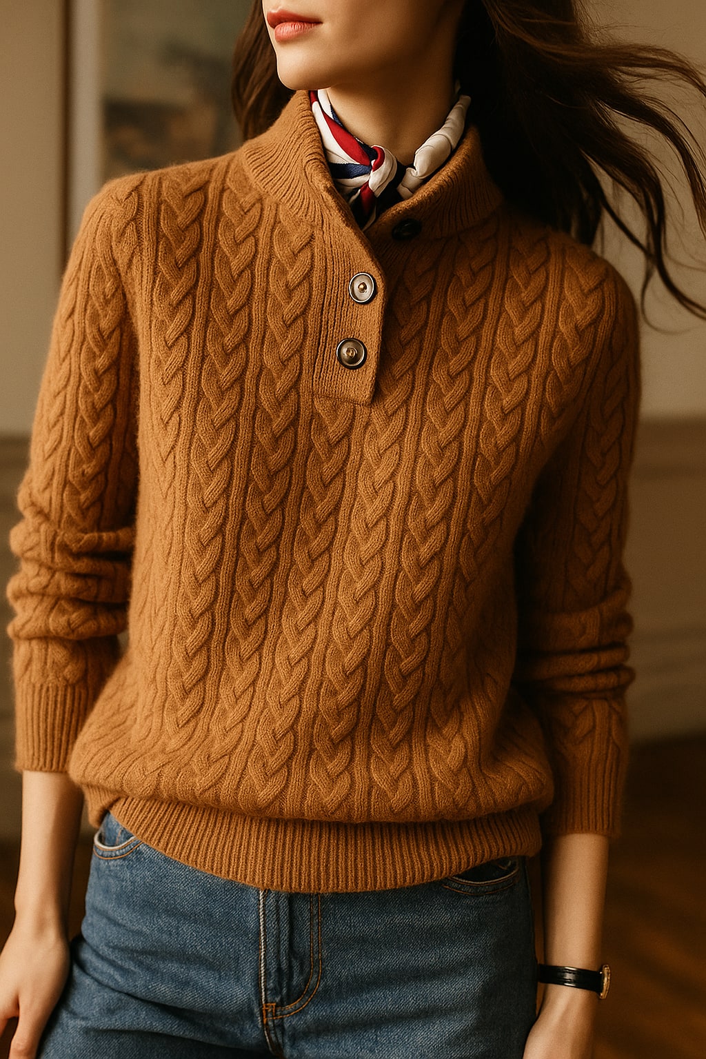 Button-Up Sweater