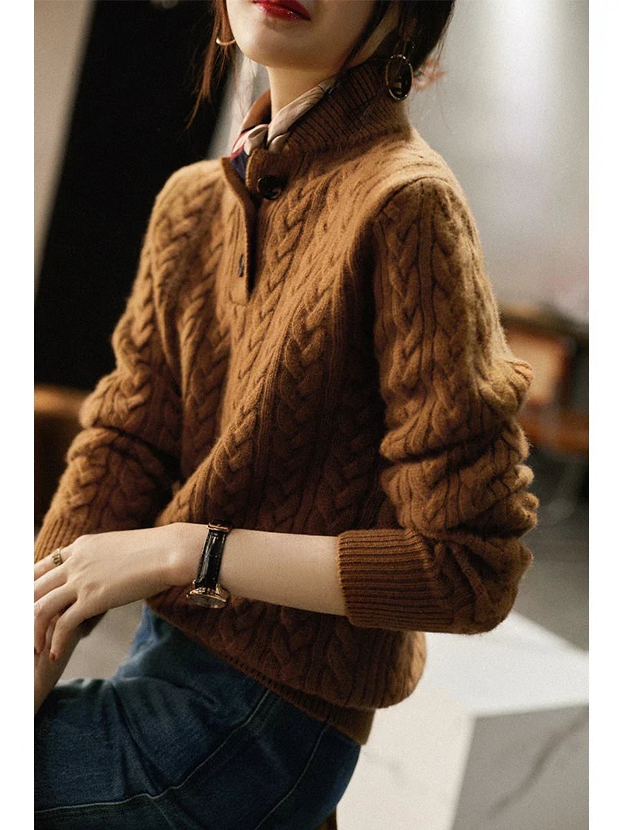 Button-Up Sweater