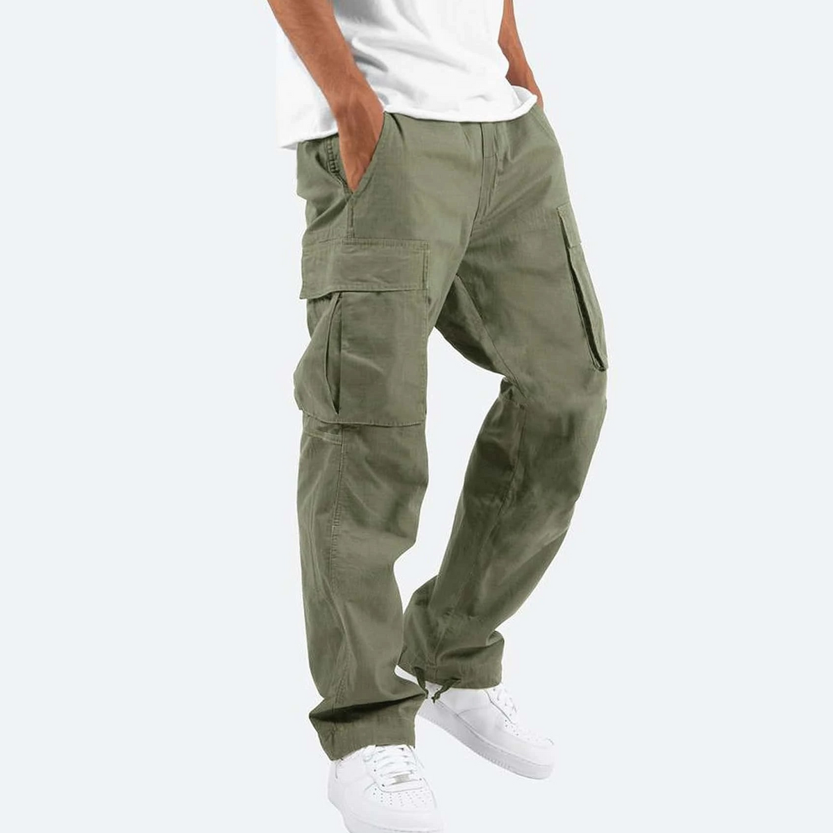 Cargo Pants for Men - Dark Green