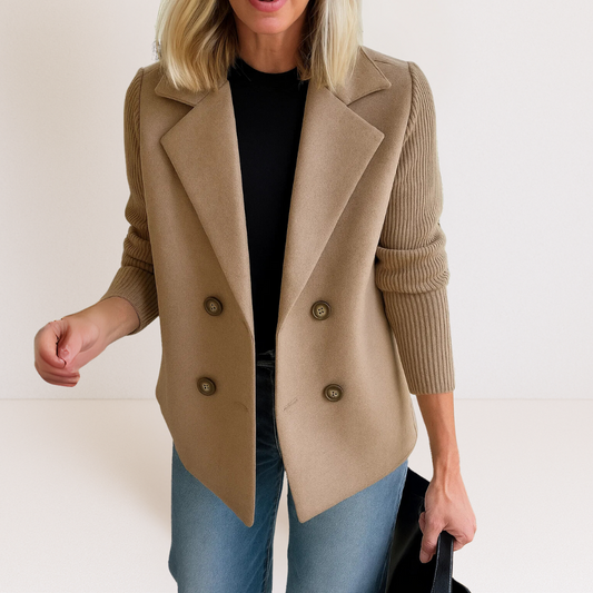 Casual Blazer for Women - Beige