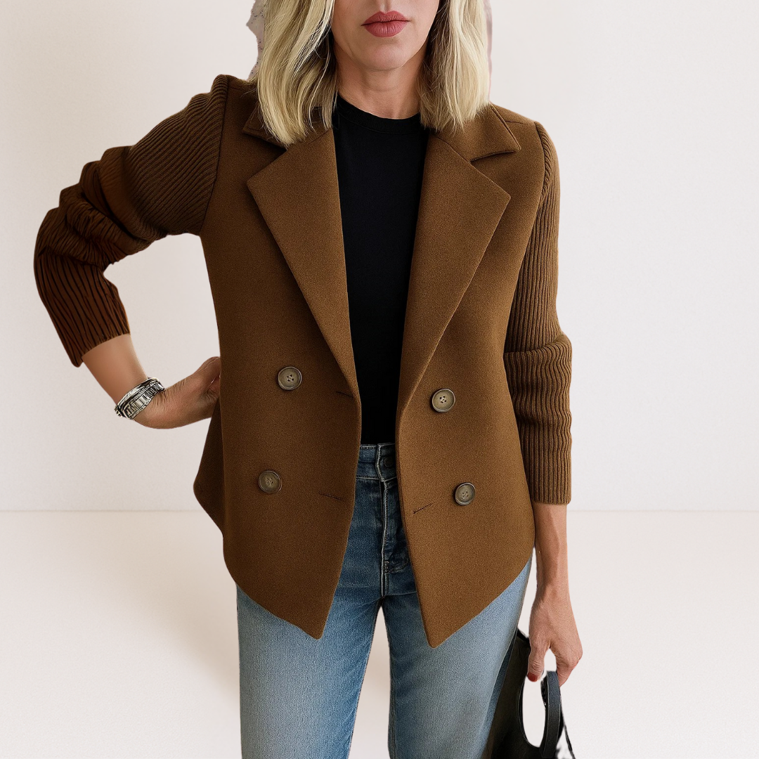 Casual Blazer for Women - Brown