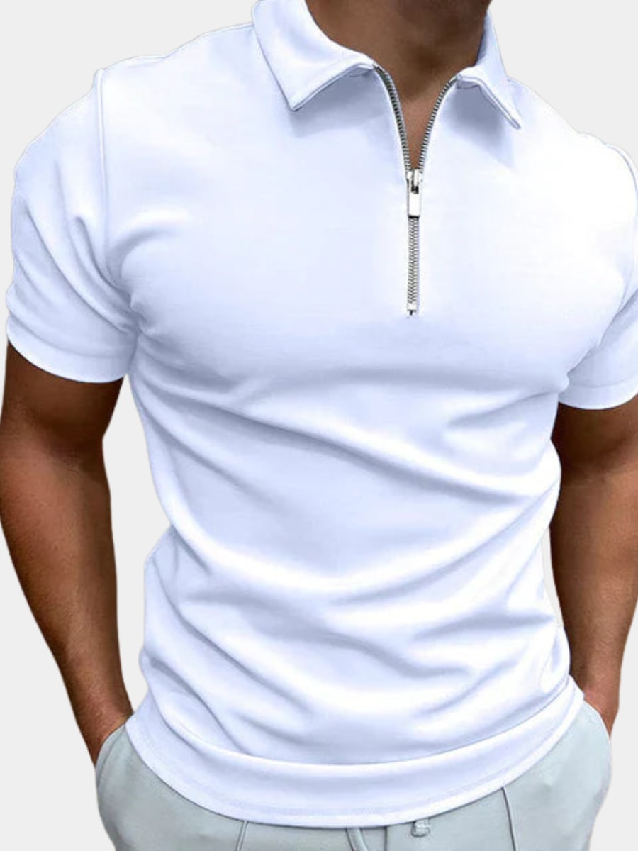 Casual knit polo shirt