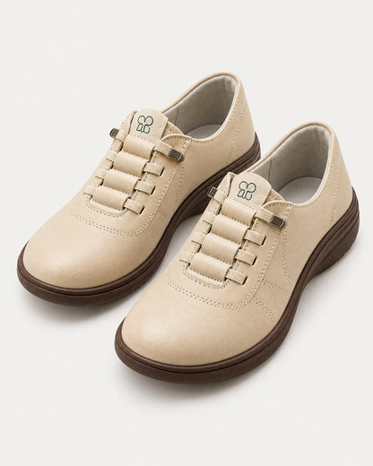 Lace-Up Leather Orthopedic Shoes for Women – clean studio photo