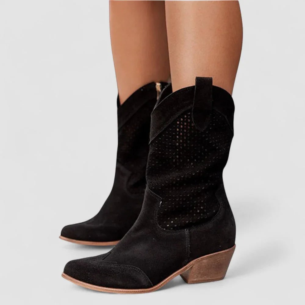 Comfort Western Boots - Black