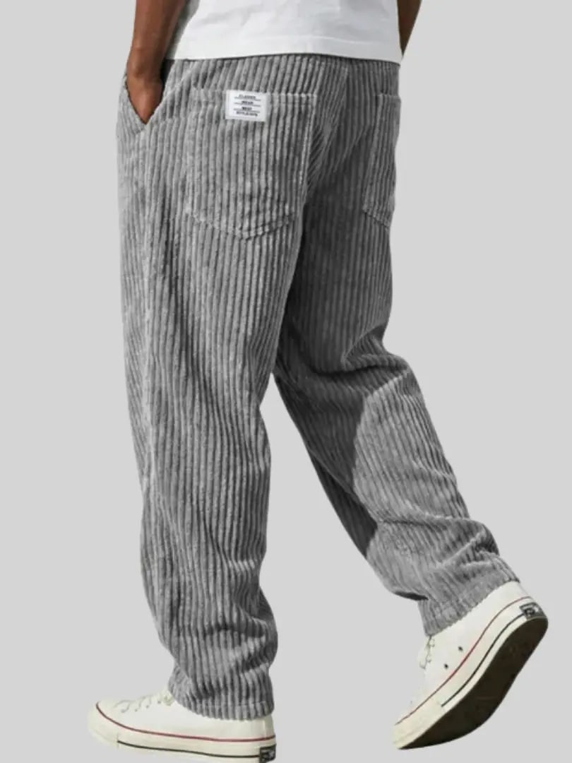 Comfortable Corduroy Trousers For Man for Men - Gray