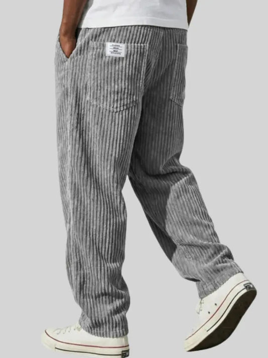 Comfortable Corduroy Trousers For Man for Men - Gray