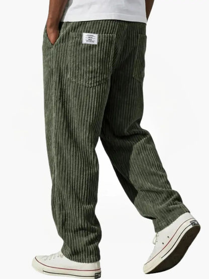 Comfortable Corduroy Trousers For Man for Men - Green