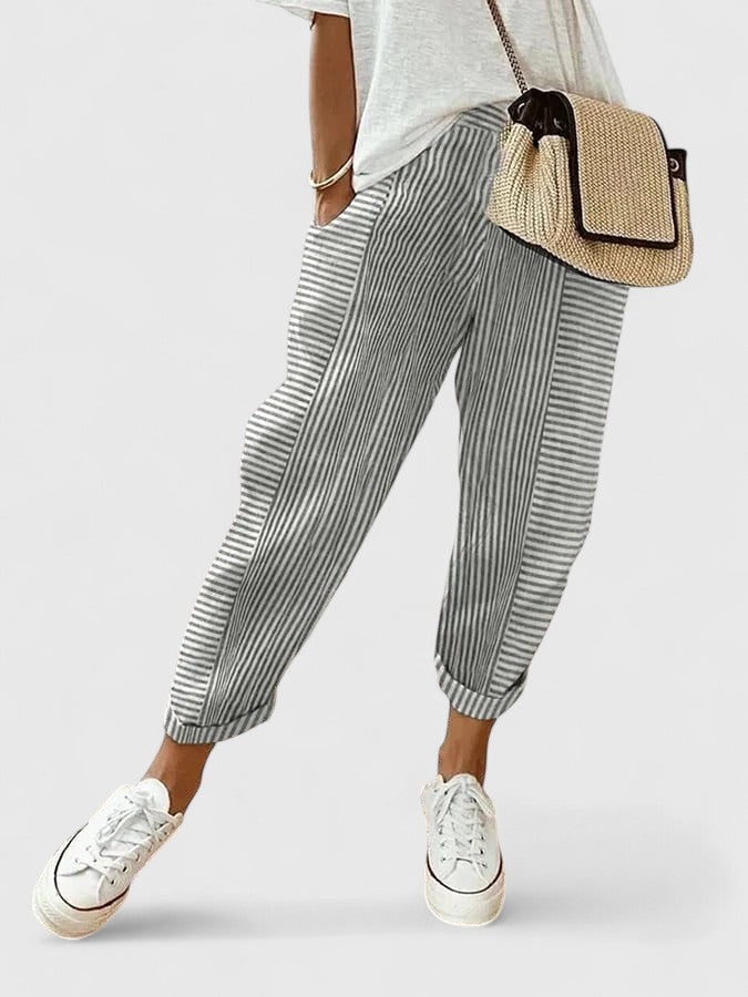 Comfortable Pants for Women - Light Gray