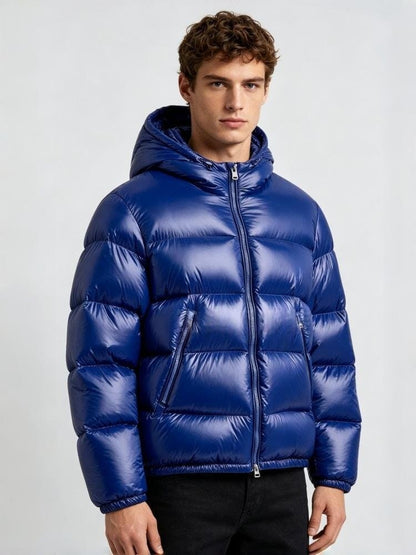 Comfortable Puffer Jacket for Men - Bluee