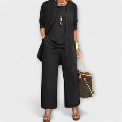 Coordinated Three-Piece Set - Black