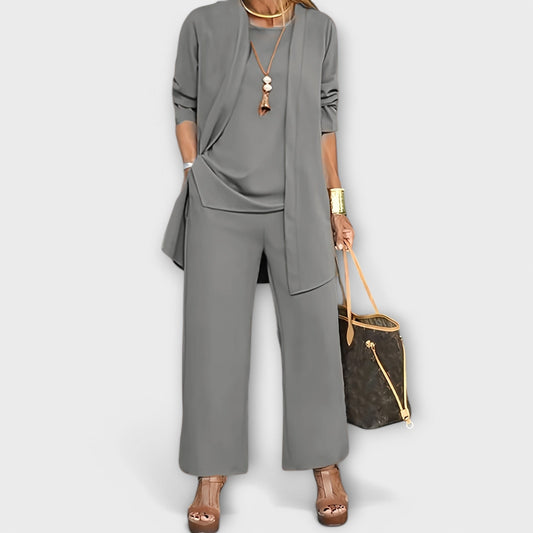 Coordinated Three-Piece Set - Gray