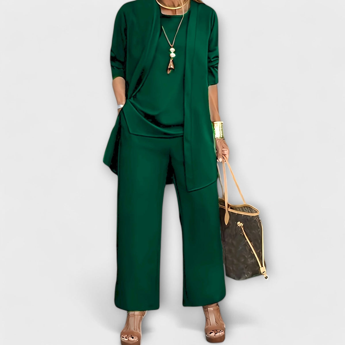 Coordinated Three-Piece Set - Green