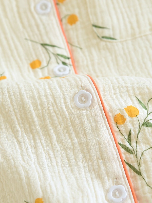 Cotton Gauze Pajama Set for Women