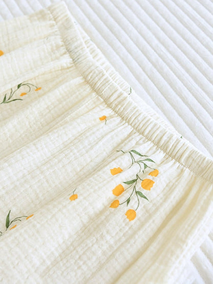 Cotton Gauze Pajama Set for Women
