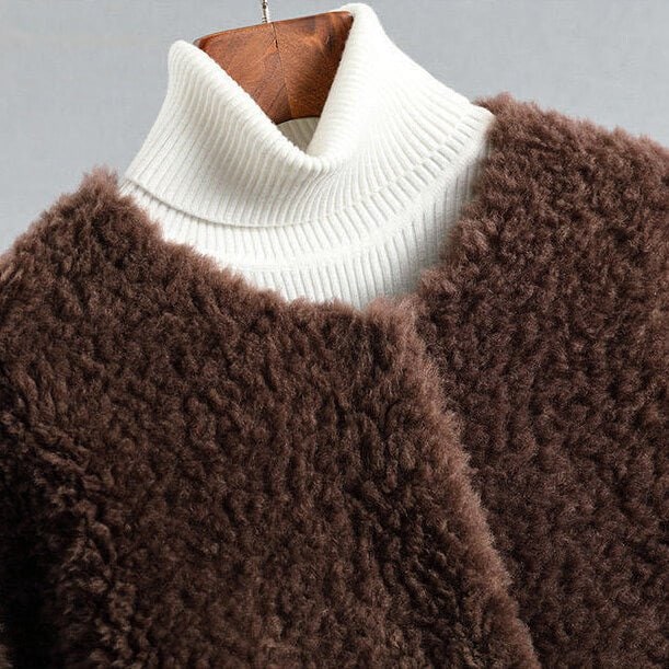 Couture Shearling Coat for Women