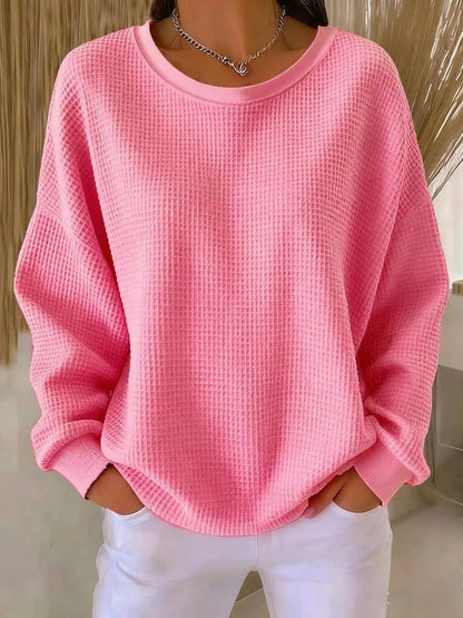 Crew-Neck Sweater for Women - Pink