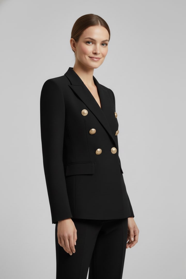 Double-Breasted Tailored Jacket