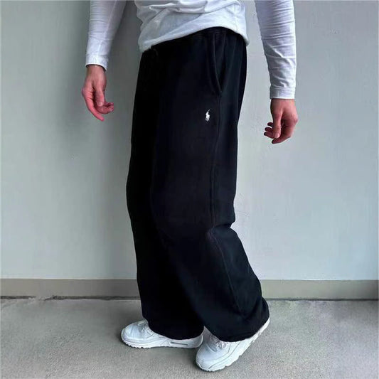 Fleece Jogging Pants for Men - Black