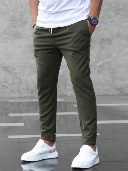 Flexible Stretch Pants for Men - Army Green