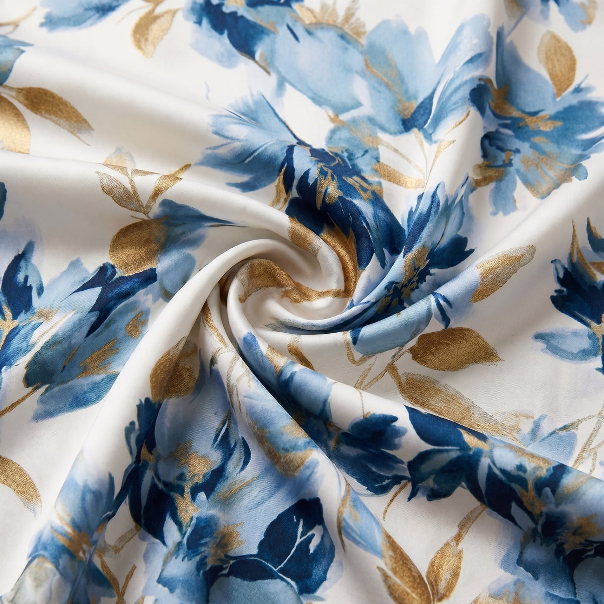 Floral Wrap Waist Midi Dress