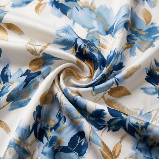Floral Wrap Waist Midi Dress