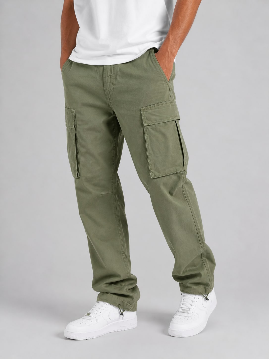 Florian Relaxed Pants - Army Green