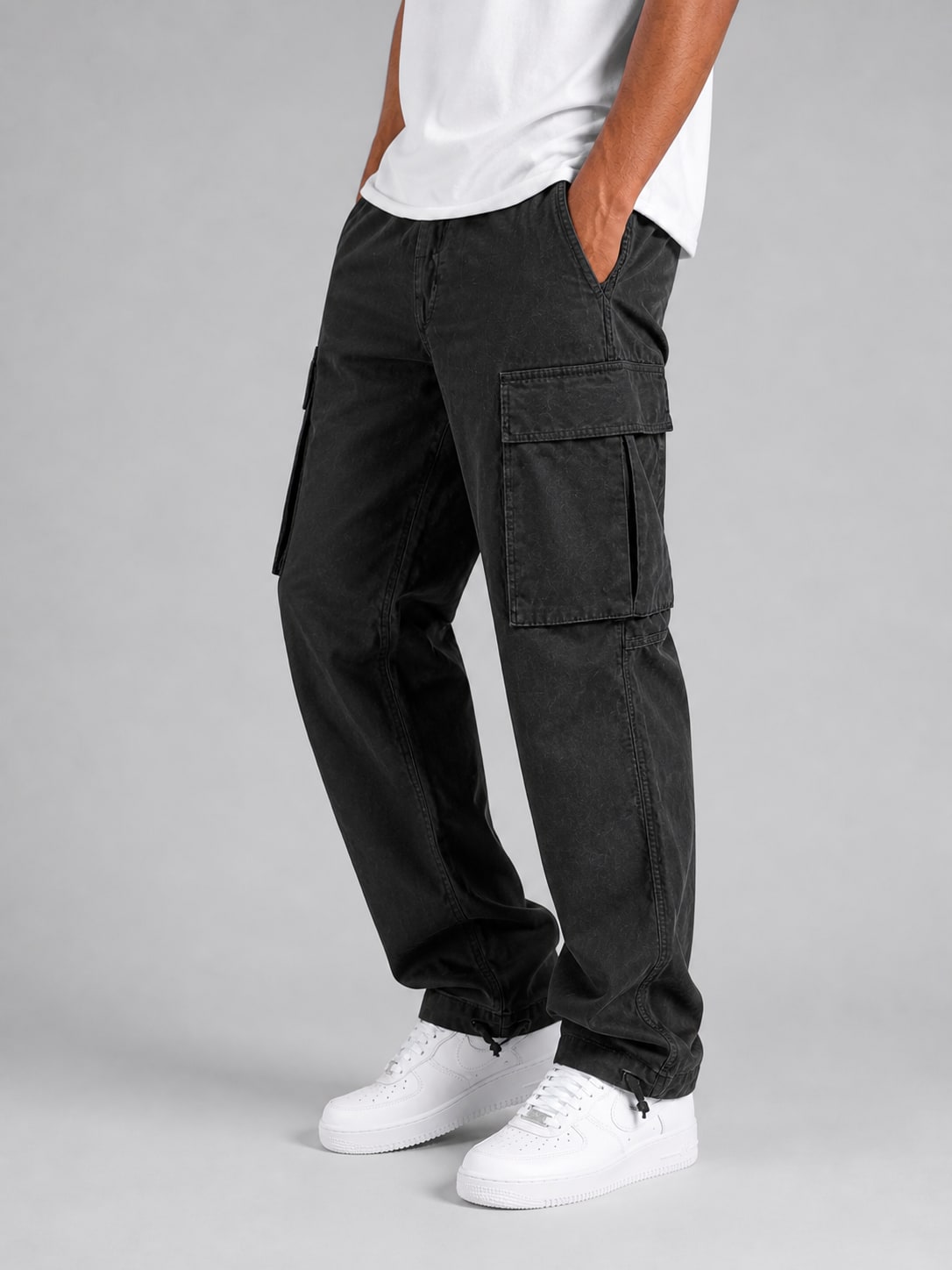 Florian Relaxed Pants - Black