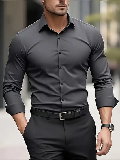 Formal woven shirt - Dark Gray
