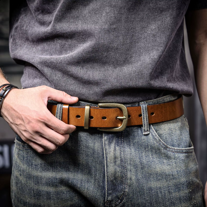 Full-Grain Leather Belt for Men