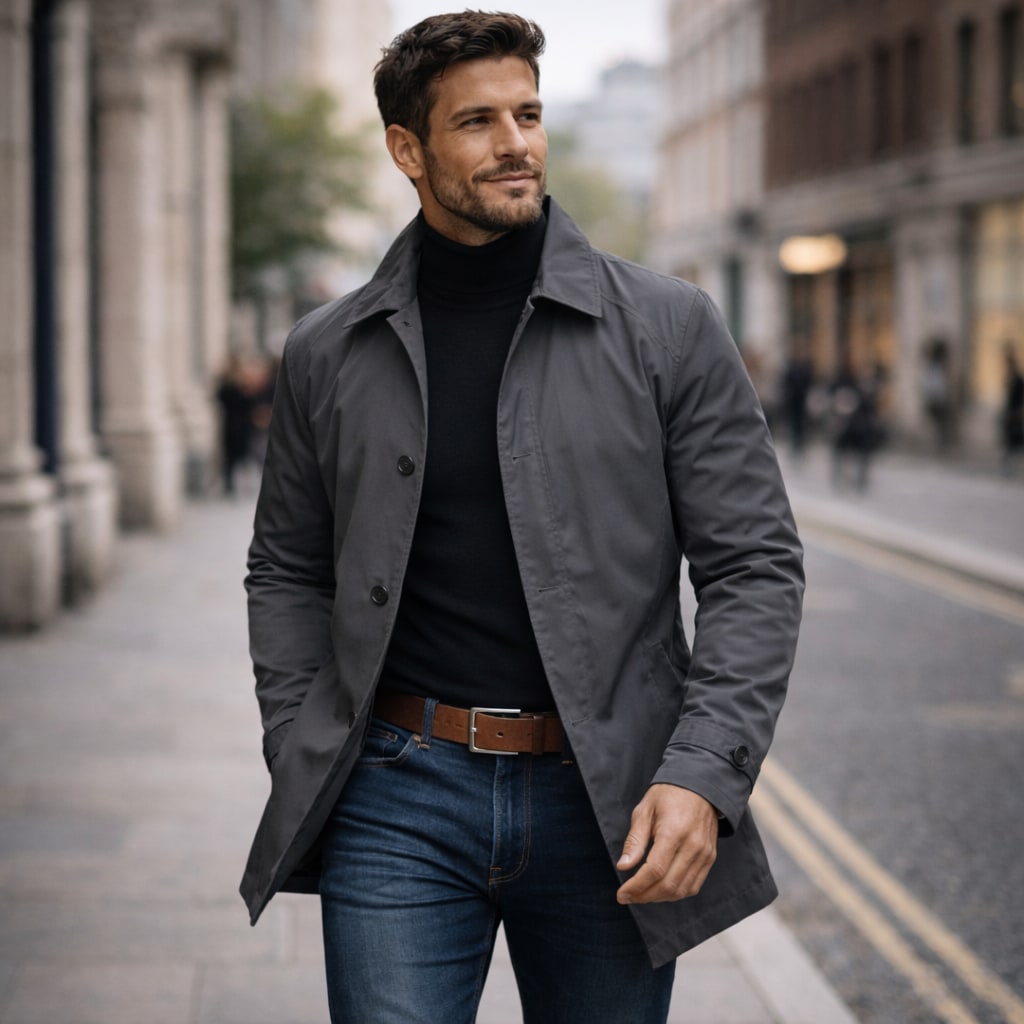 Heritage Minimal Coat - Gris