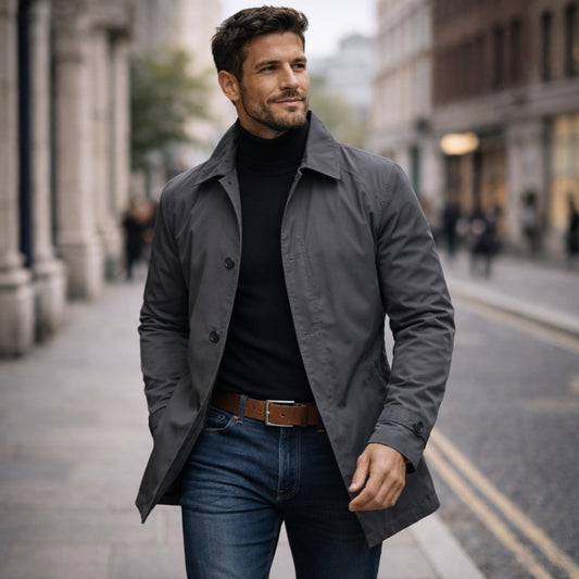 Heritage Minimal Coat - Gris