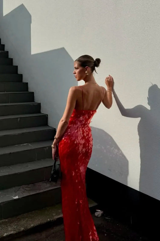 Women's Sequin Evening Maxi Dress — product view