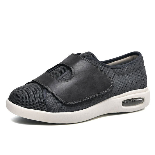 Women's Wide Fit Velcro Slip-On Walking Sneakers — product view