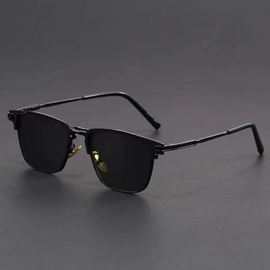 UV400 Geometric Metal Frame Sunglasses — product view