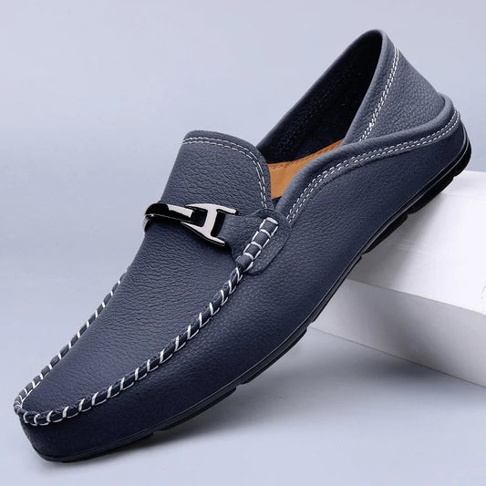 Men's Leather Slip-On Loafers — product view