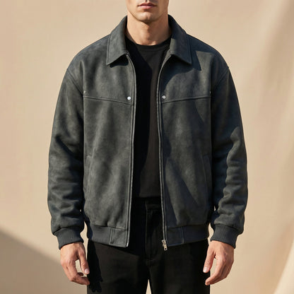 Jacob Lambskin Jacket - Gray