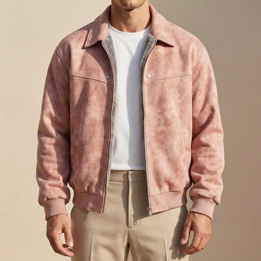 Jacob Lambskin Jacket - Pink