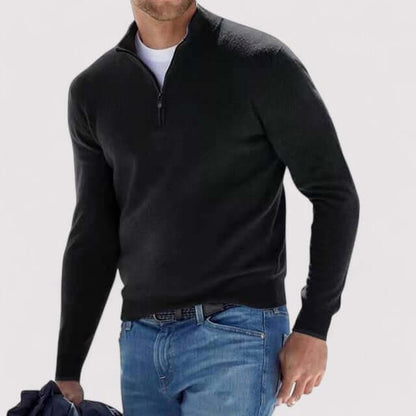 Men’s Bellagio Half-Zip Sweater - Black