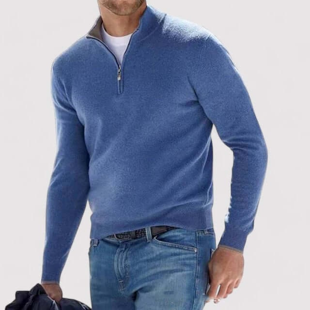 Men’s Bellagio Half-Zip Sweater - Blue