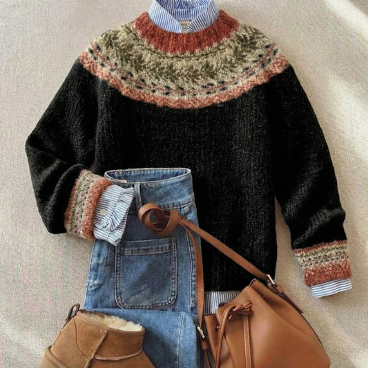 Nordic Knit Sweater - Black Heritage
