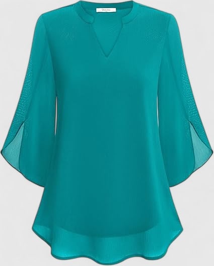 Pleated A-Line Blouse